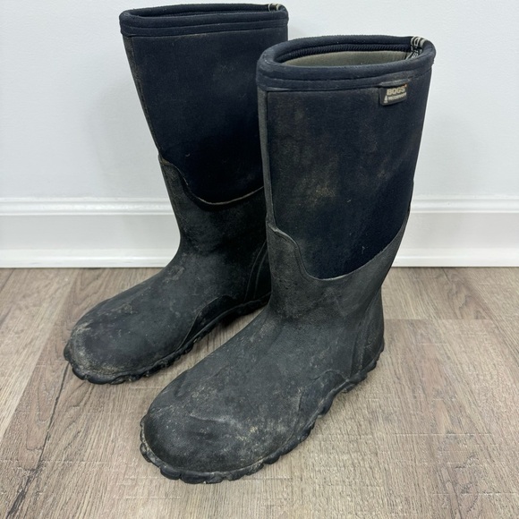 Bogs Classic High Boot Black Men’s Size 8 Neoprene Rubber Insulated Waterproof - Picture 5 of 8